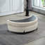 Grand repose-pieds rembourré avec rangement demi-lune-33813022