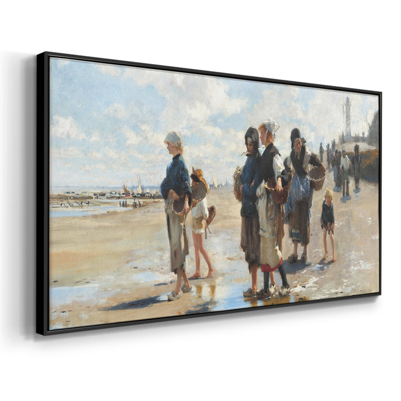 Série paysage - CCXLV III - Toile tendue avec châssis encadré - Prêt à être accroché, H 25 po x l 49 po, Noir