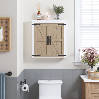 23.5"(W) X 7.5"(D) X 24.3"(H). Bathroom Wall Cabinet Over Toilet