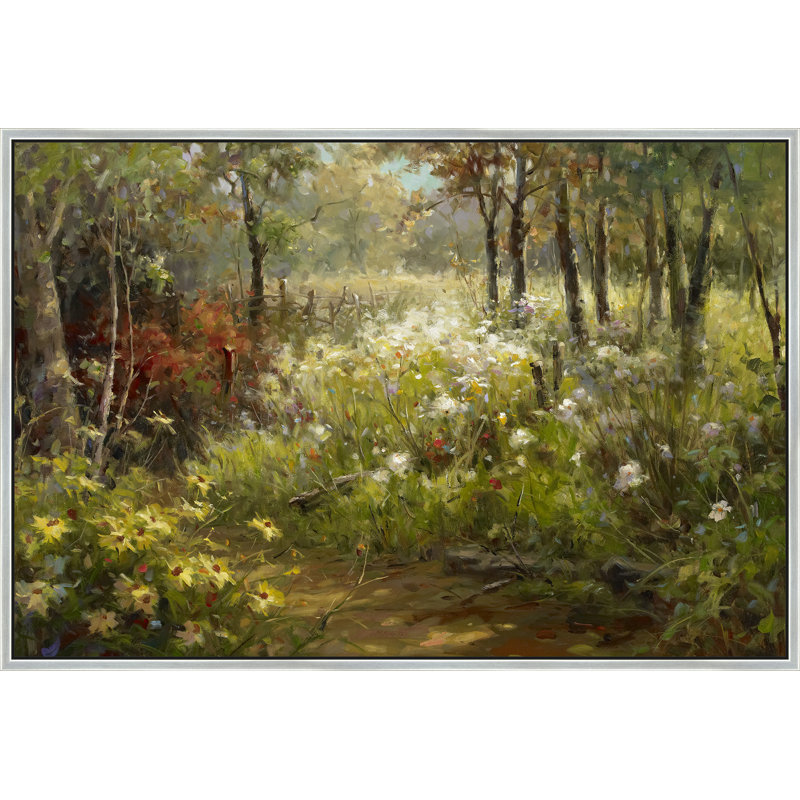 Edge Of The Light Print, 38" H x 50" W, Silver