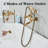 2 Handle Wall Mounted Clawfoot Tub Faucet with Diverter