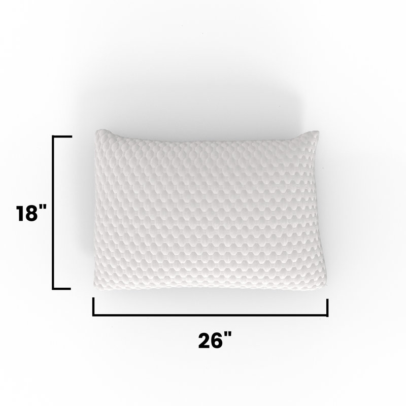 Adjustable Coppercloud Infused Memory Foam Pillow, Queensize