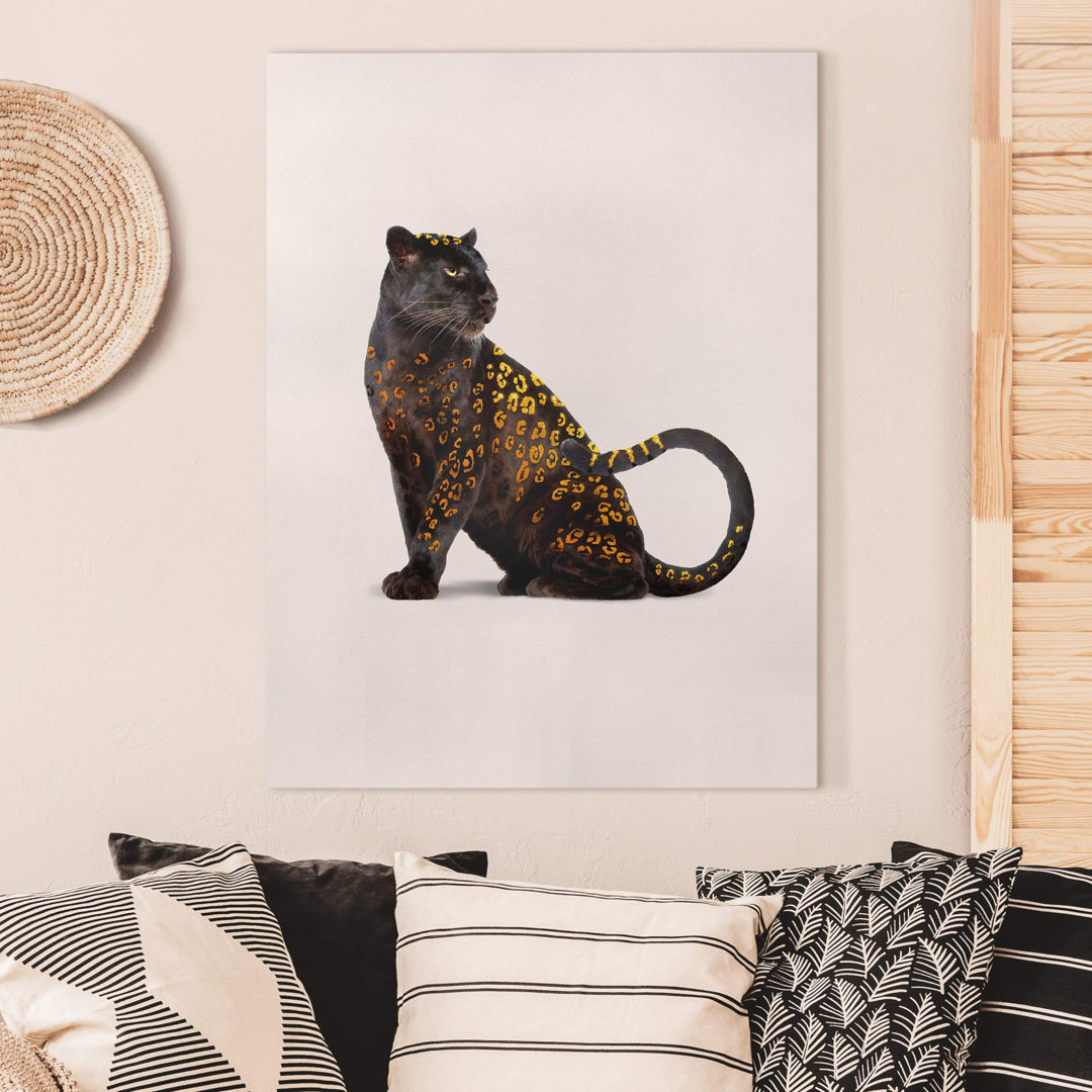 Leinwandbild Goldener Panther von Jonas Loose