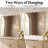Aluminum Rectangle Wavy Wall Mirror-1428138995-1428138993