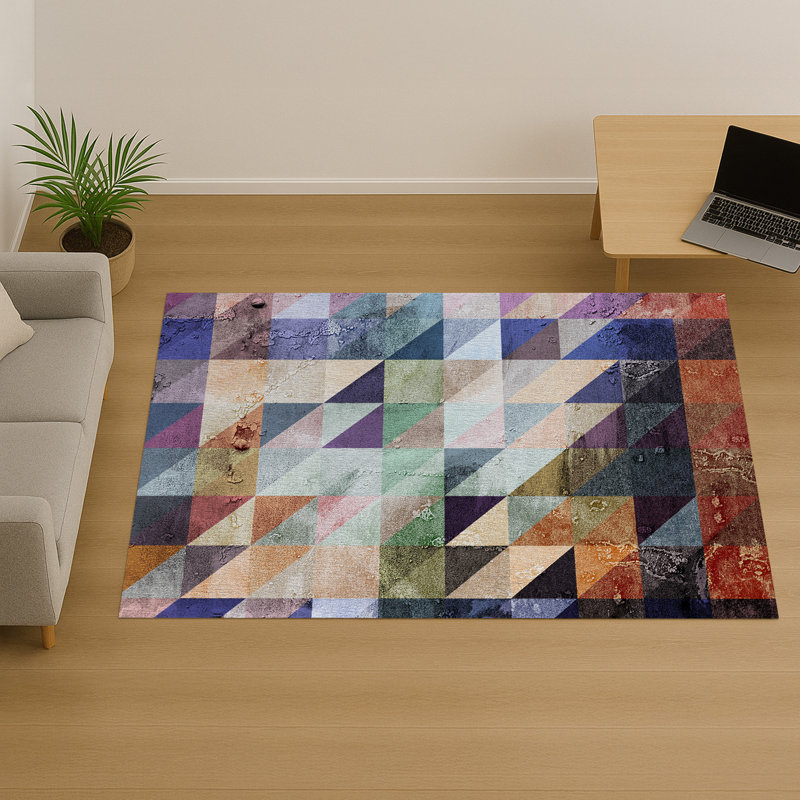 Abstract Area Rug, Rectangle 140 x 200 cm
