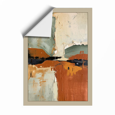 Divided Horizon Modern - Framed Print