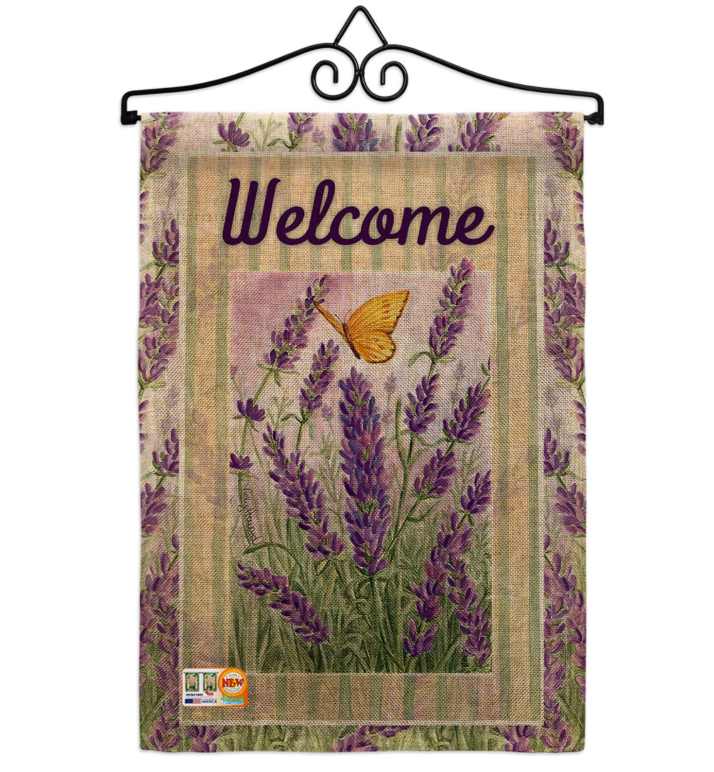 Georg Double Sided 19'' H x 13'' W Burlap Garden Flag Ophelia & Co.