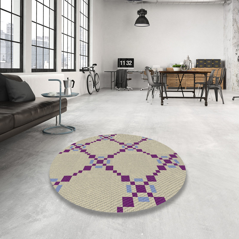 Southwestern Indoor Rug, Round 3'