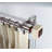 Kathie Stainless Steel Adjustable Double Curtain Rod-1086155698-1086155711