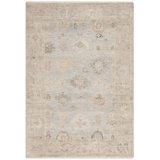Oriental Hand-Knotted Wool Light Blue / Sage Area Rug