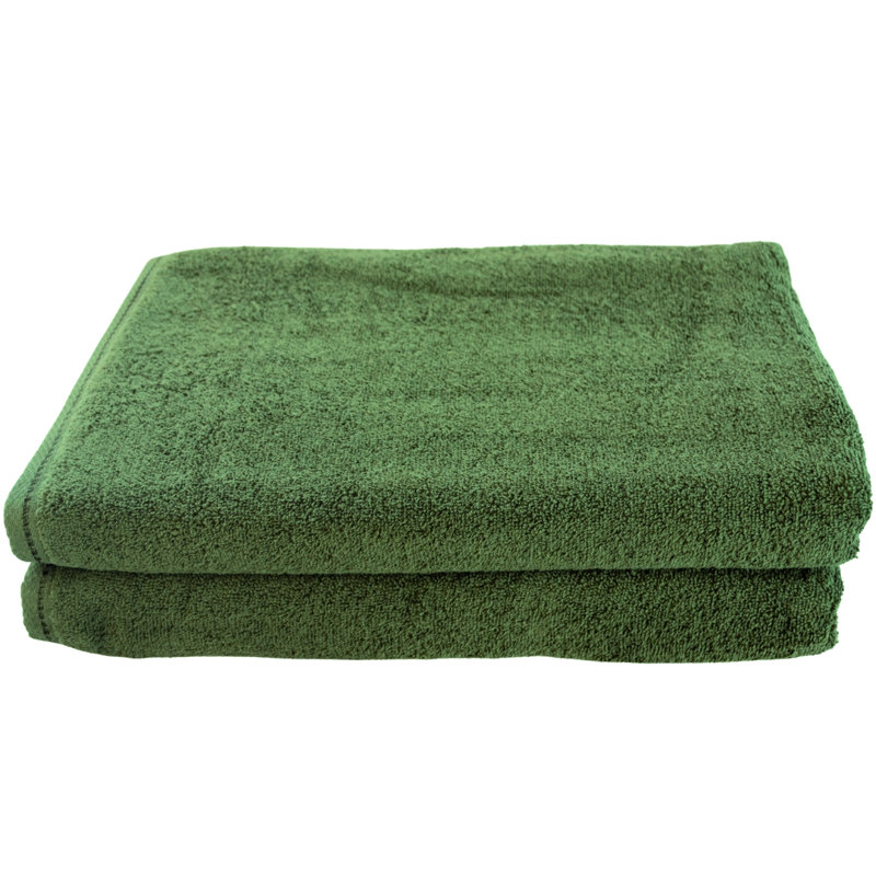 Diamond Bright - Cotton Bath Sheets, Hunter Green
