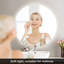 Miroir de salle de bain rond Naliyah-1414681455