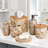 Valencia Collection Polyresin Bathroom Set Elegant Accessories for Christmas Modern Home Decor