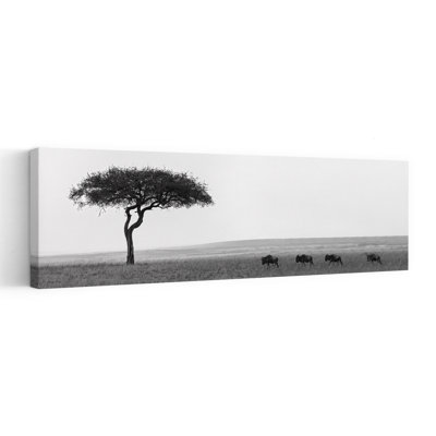 Art africain de paysage animalier serein tranquille