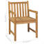 Melida 4 - Person Teak Patio Dining Set with Rectangular Table