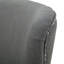 Chaise cloutée en polyester gris avec accoudoirs
