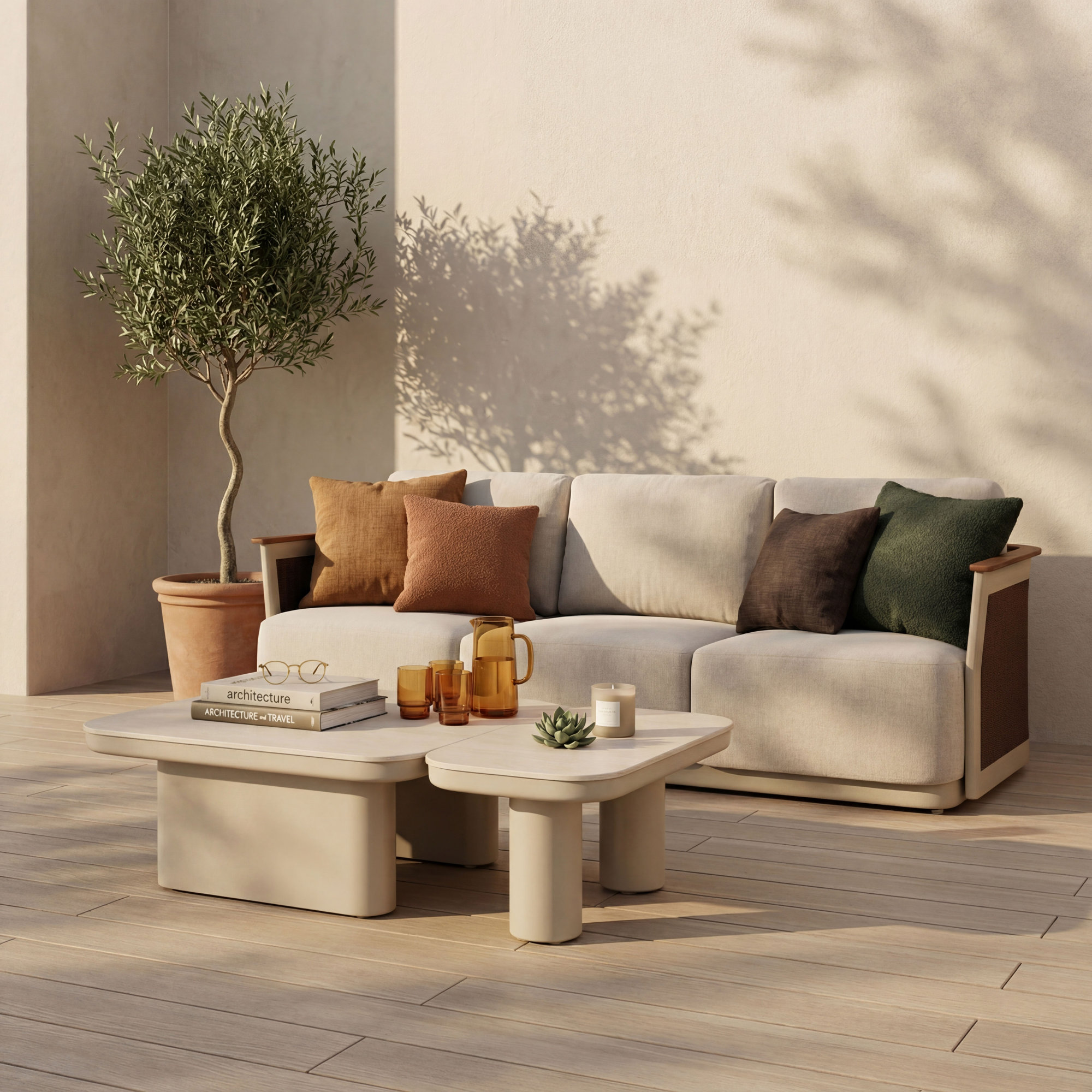 Gil Wicker and Aluminum 91" Patio Sofa