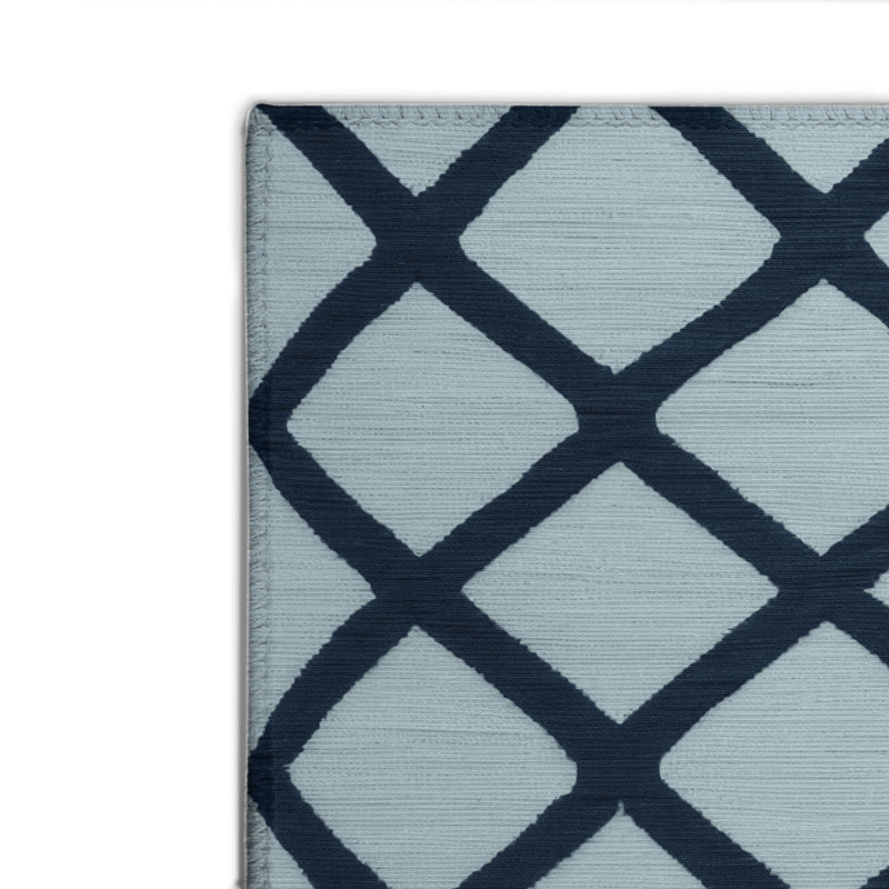Tapis gris intérieur et extérieur Trellis, Rectangulaire 2 pi x 3 pi