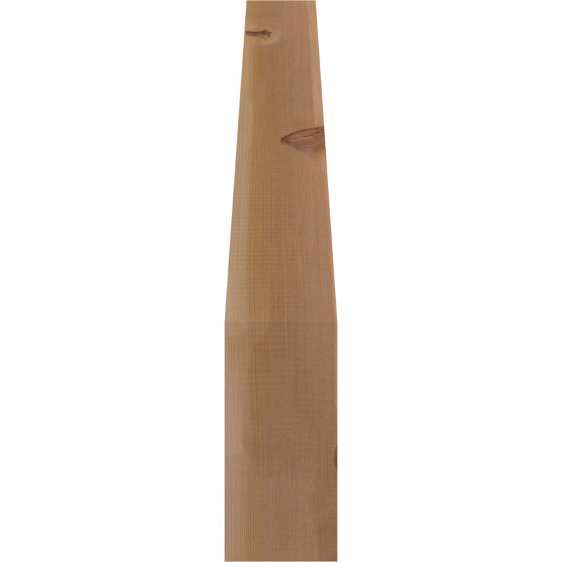 Attelle de genou Funston, Cèdre rouge, Lisse, H 34 po x l 5,5 po x P 26 po