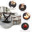 Juvan 5-Piece Modern Rectangular Dining Table Set With 4 Solid Wood Chairs-2023235286-2023235285