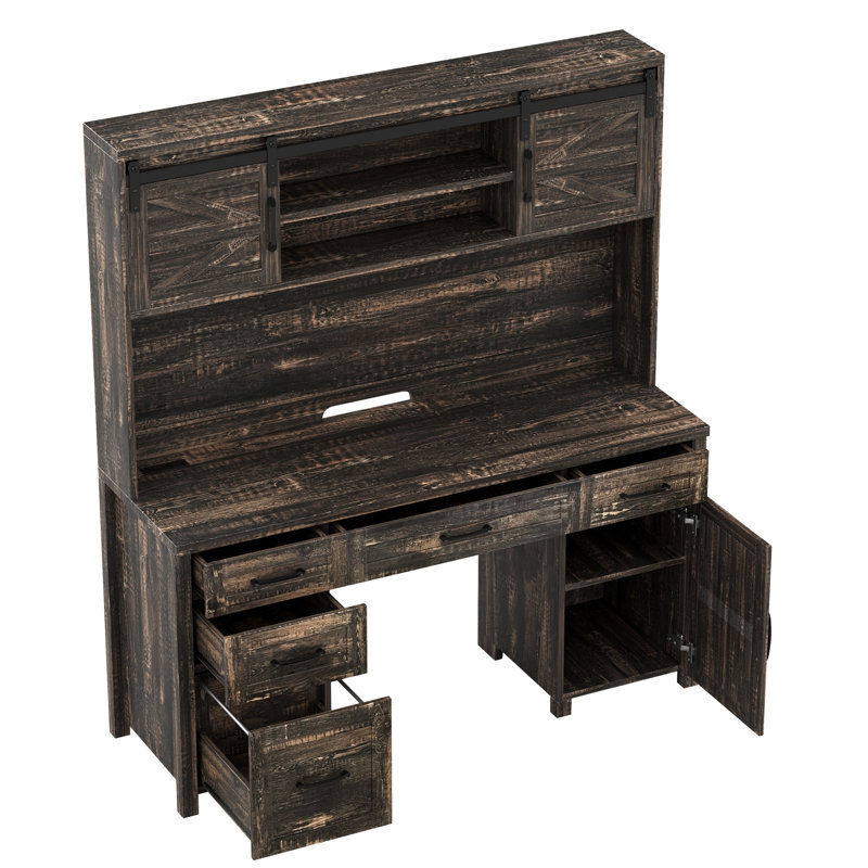 Bureau de direction Farmhouse, Gris
