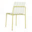 Ensemble de 4 chaises à blocs de couleur à rayures modernes pour les repas et la détente intérieur / extérieur-682362391
