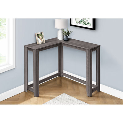 Table d'appoint contemporaine grise - idéale pour le couloir, la chambre à coucher, l'entrée avec console fonctionnelle