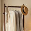 Portemanteau mobile en noyer noir pour couloir