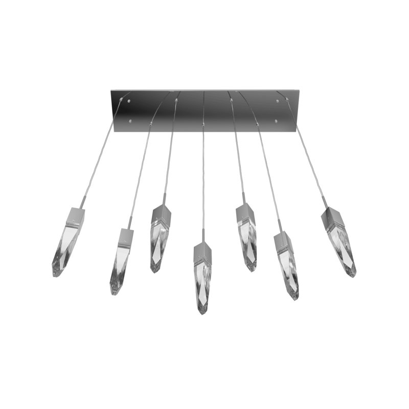 Aspen 7 - Light Pendant, Chrome, Clear Crystal