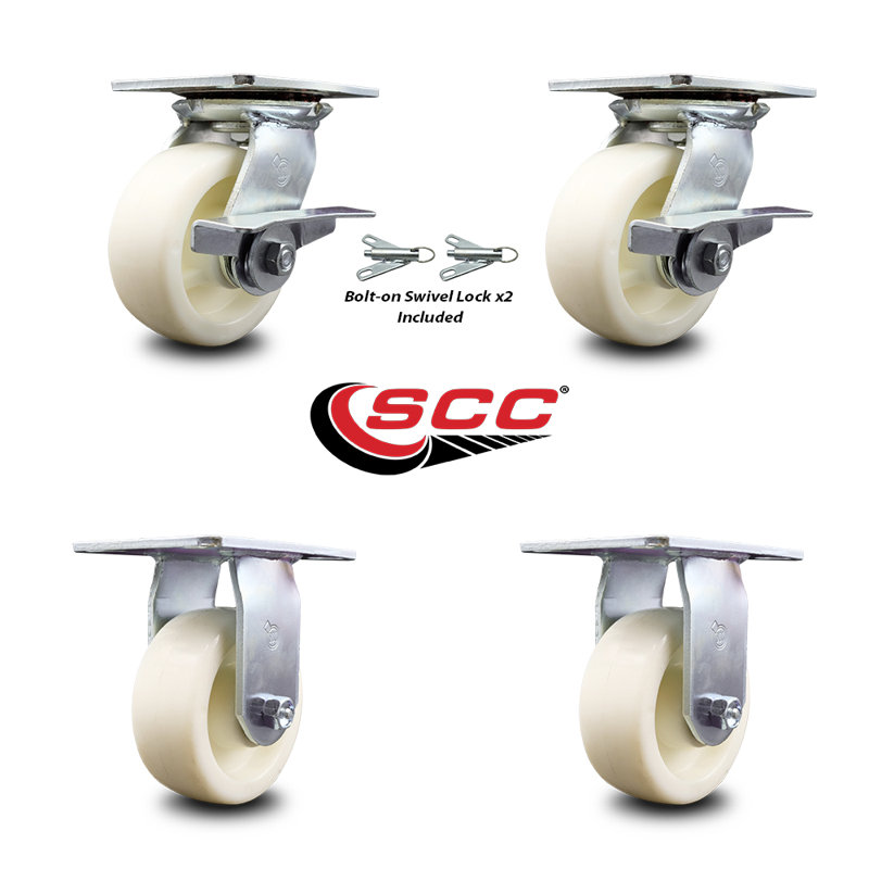 4 Piece Nylon Caster Set