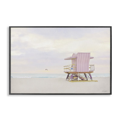 Giclée encadrée par Pink Paradise Beach, design par Seven Trees Design