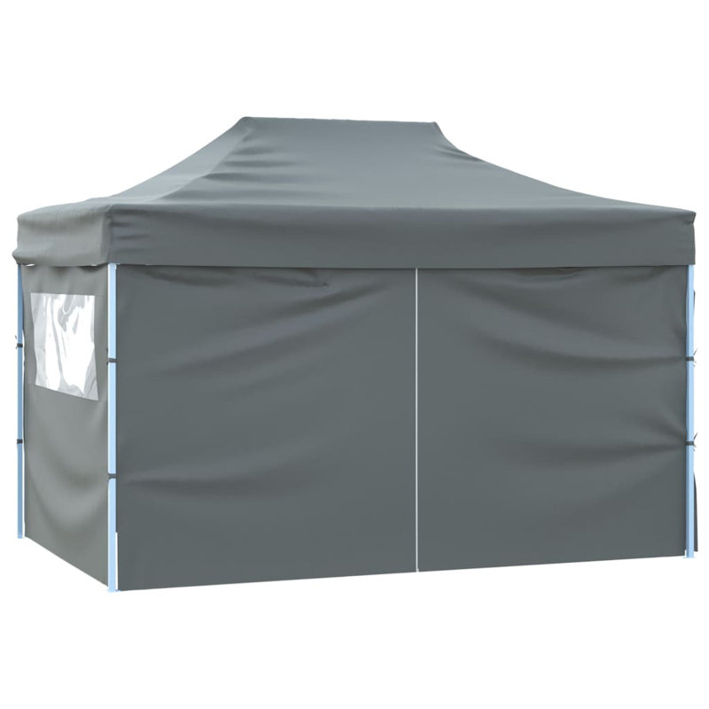 Rahate 4.5m x 3m Steel Pop-Up Party Tent, Anthracite, 4"W x 3"H