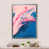 Impression argent sur toile encadrée