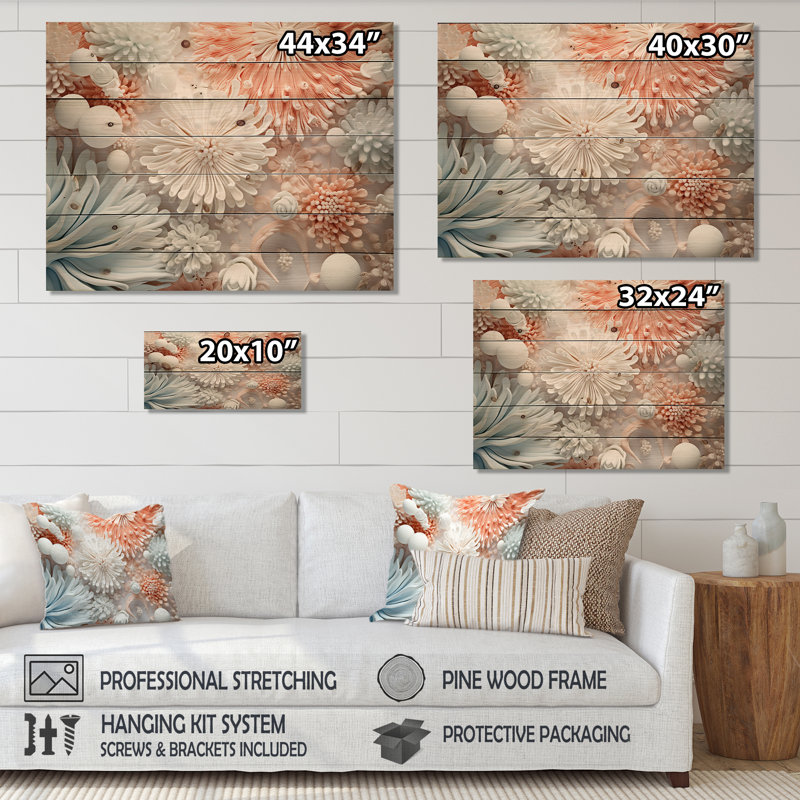 Hadden - Panneaux de décoration murale animaux en bois, H 30 po x l 40 po