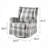 Rolled Arm Swivel Chair With Glider
