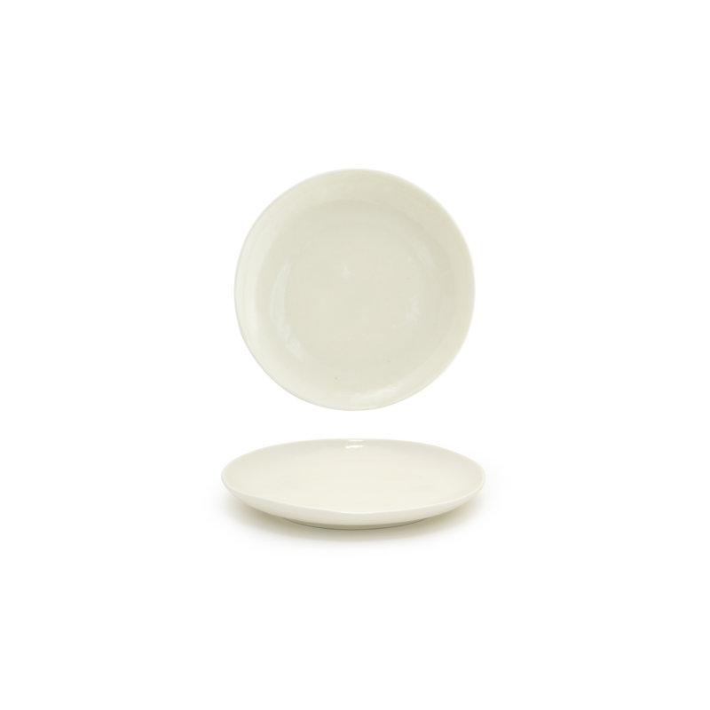 Assiette plate ronde de 11 po Kiln, Vanille