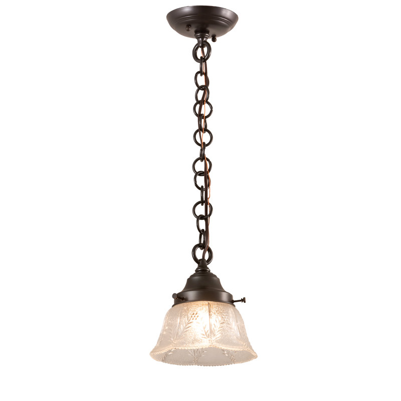 Luminaire suspendu en forme de cloche à 1 lumière Mission
