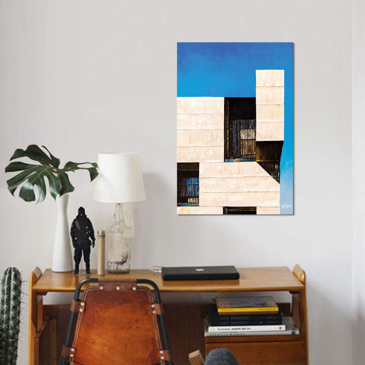 « santiago i », impression sur toile, H 26 po x l 18 po x P 1,5 po, Toile tendue, Pas de tapis