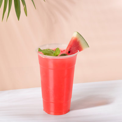 32oz Disposable Clear Plastic Cups (600 Pack)