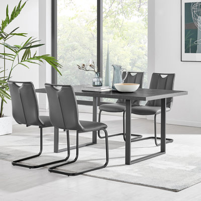Anyssa Double Pedestal Dining Set