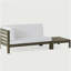 OANA LEFT CORNER BENCH AND COFFEE TABLE, WHITE