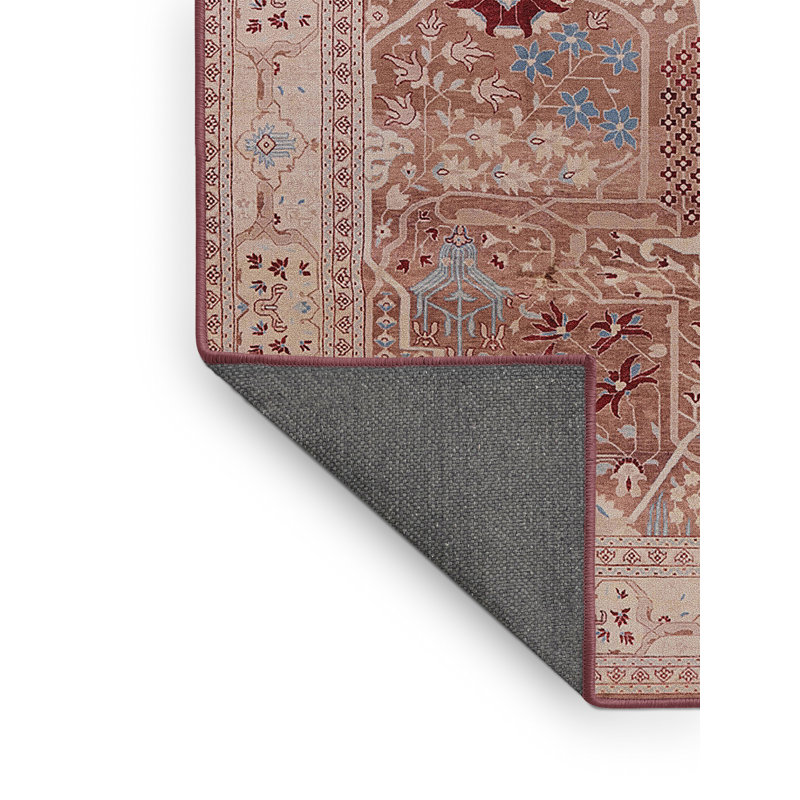 Tapis oriental rouge / beige Wauwinet, Rectangle 4 pi x 6 pi