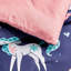 Ensemble d'édredon en microfibre avec licorne Magical Unicorn Fantasy