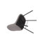 Chaise d'appoint rembourrée gris anthracite Westboro