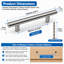 Stainless Steel Modern Drawer Pulls, Cabinet Hardware Multipack for Kitchen, Dresser & Bathroom Vanity（10pack）-137881888