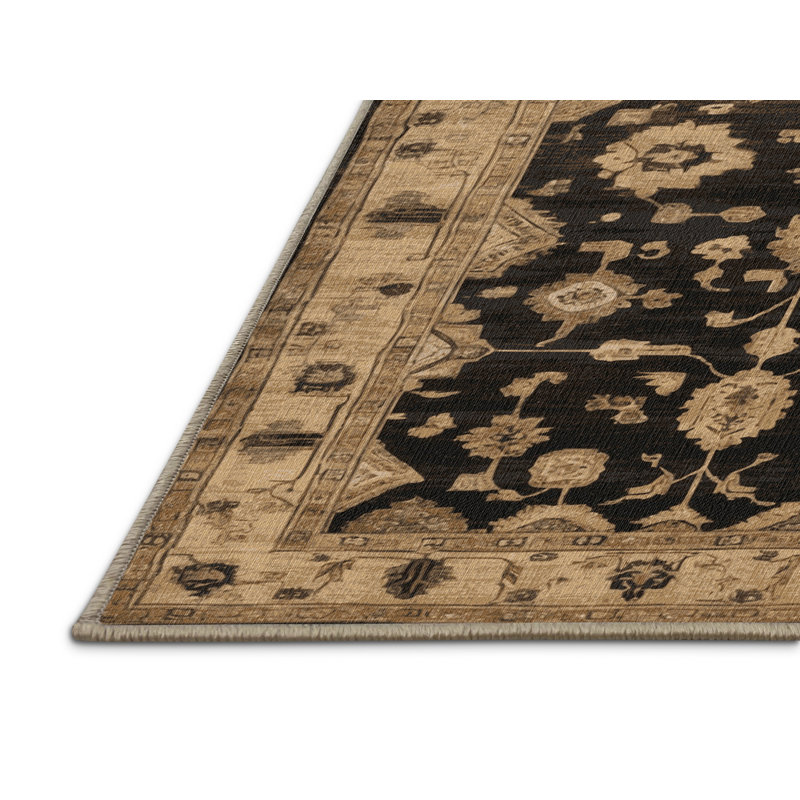Machine Washable Overdyed Beige Area Rug, Rectangle 8' x 12'