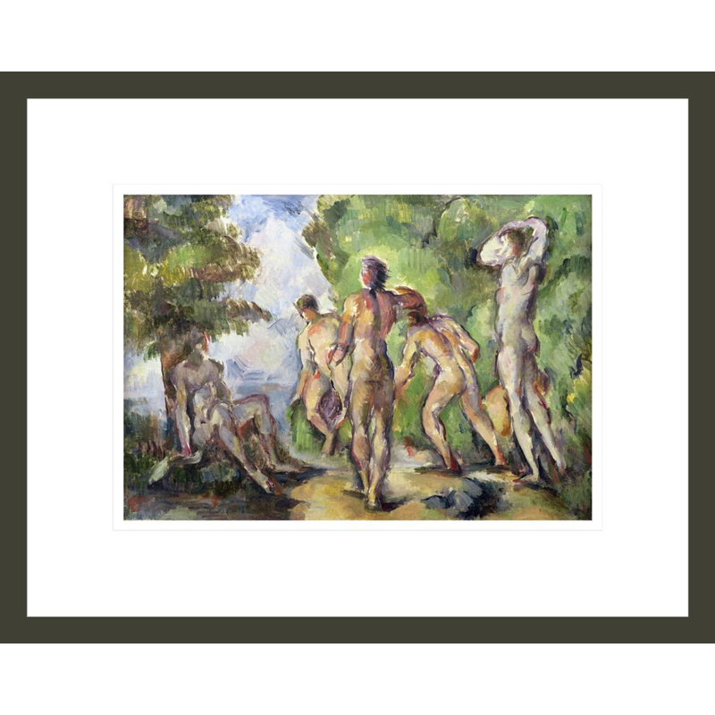 «Bathers» par Paul Cézanne, impression giclée sur cadre, H 13,39 po x l 16,75 po