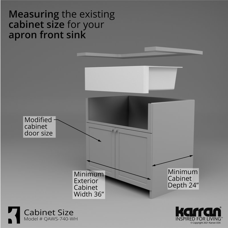 Évier de cuisine Karran Quartz, Blanc