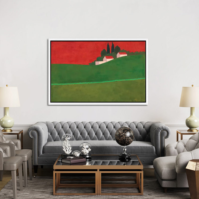 Ruhama 2 1 Piece Painting on Canvas, 152.5 cm H x 101.5 cm W, White Framed