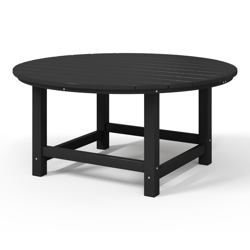 Table basse ronde 38 "Vinnie Adirondack, Noir